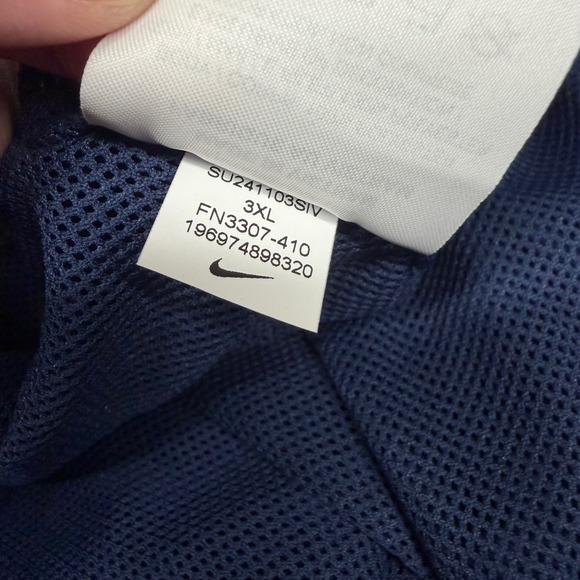 Nike Club‎ Woven Flow Lined Above Knee Sweat Shorts Men 3XL Navy Blue Athleisure - Picture 9 of 10